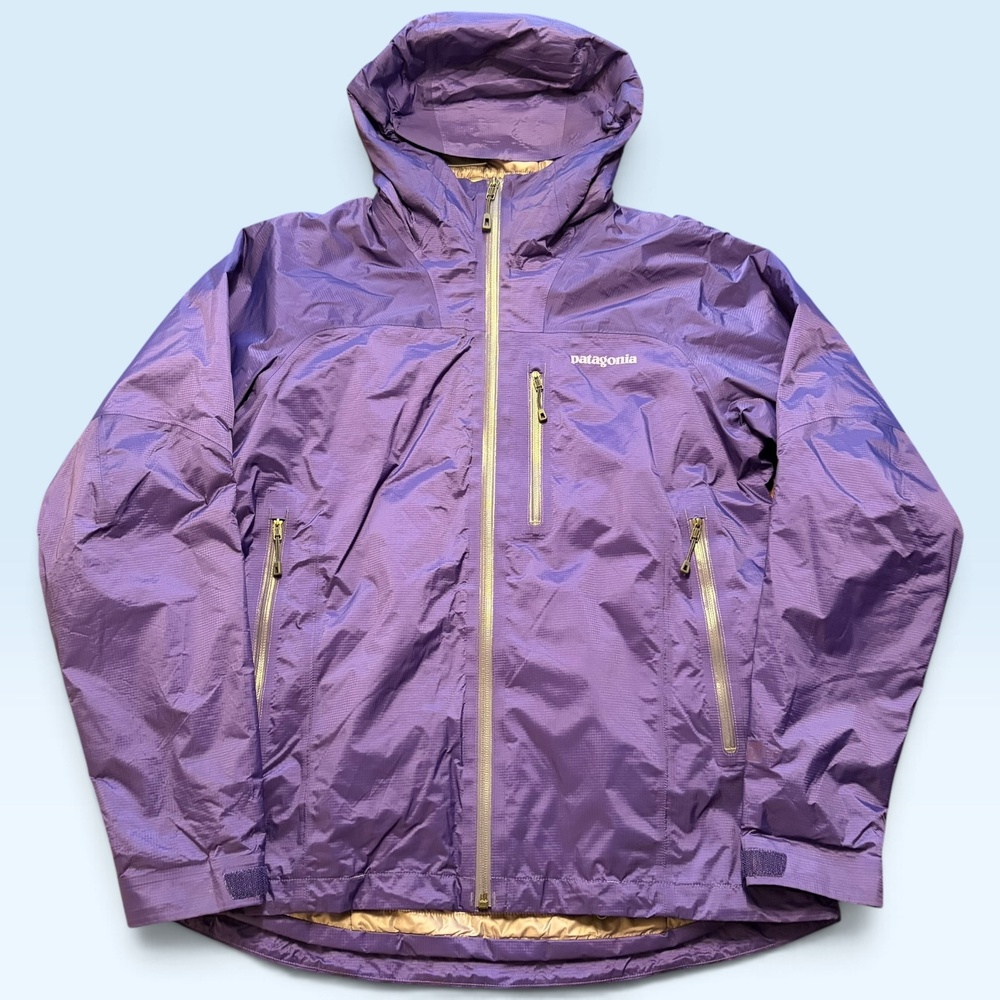 Patagonia H2No Jacket Womens Medium Purple Hooded Insulated Full Zip Waterproof